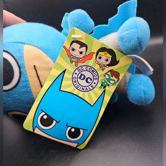 DC Comics Caricature 11" Blue/Gray Batman Doll Big Head Plush Toy Factory NWT - Picture 2 of 6